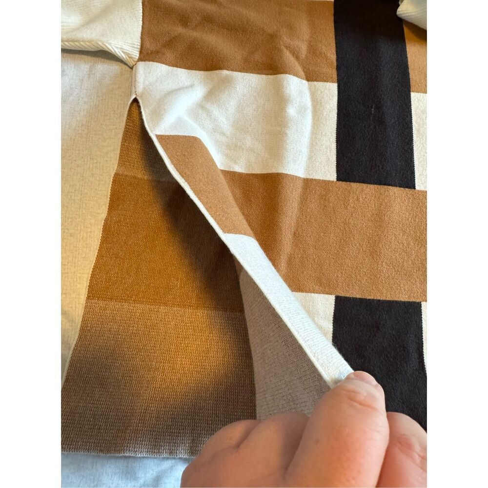 Anthropologie One Size Color Block Turtleneck Swe… - image 5